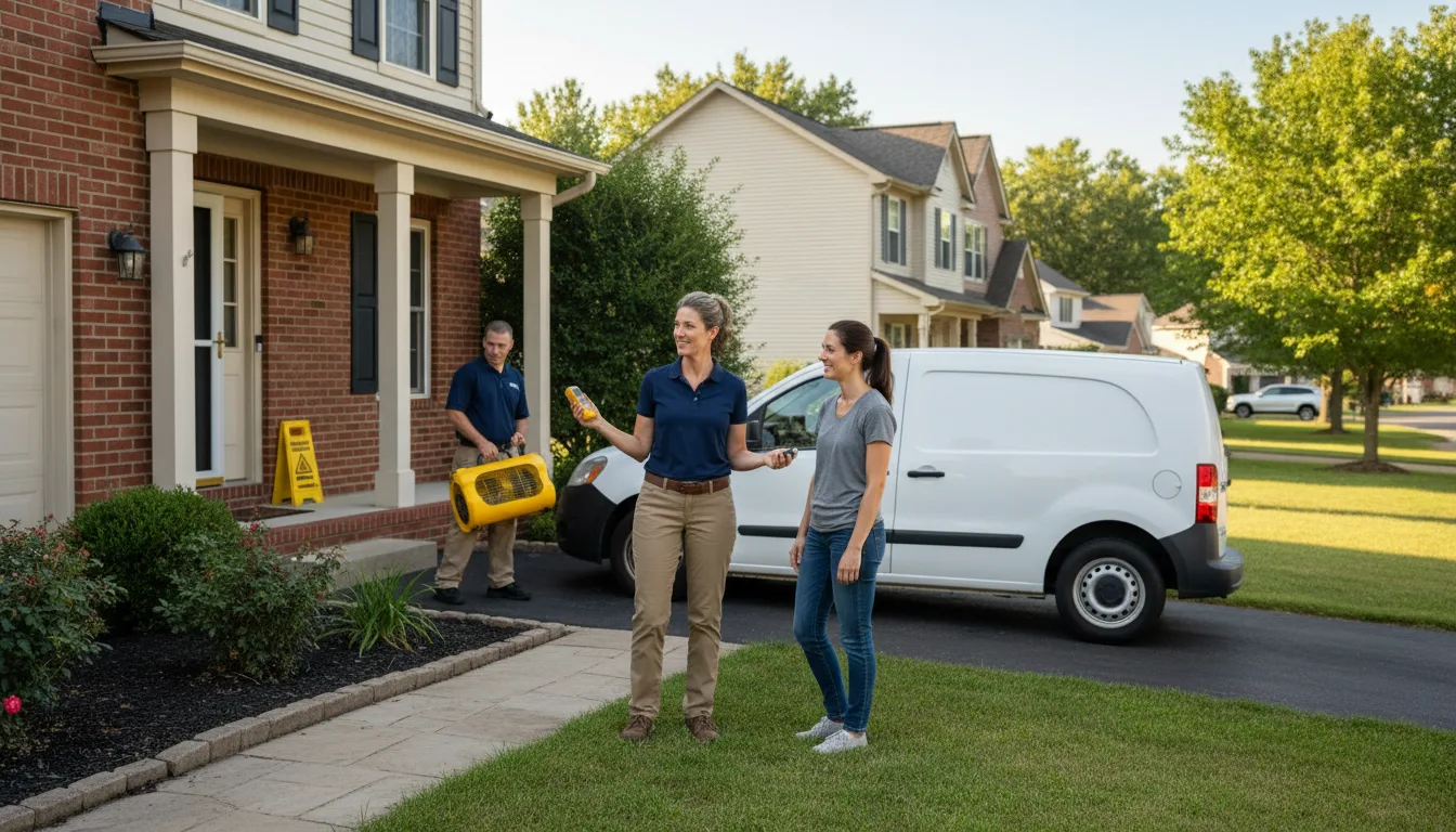 Residential water damage restoration in Marsing, ID